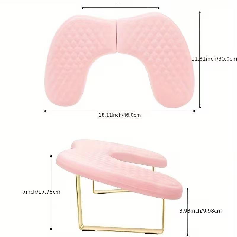 REPOSAMANOS EN U PLEGABLE PARA MANICURA UH9 46CMX30CMX17.8CM