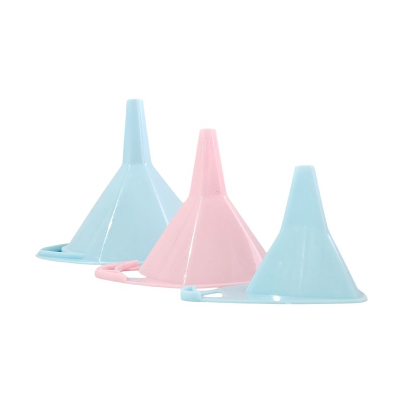 EMBUDOS DE PLASTICO PARA COCINA ELEGANTES PARA TRANSFERIR LIQUIDOS, ETC EN SET DE 3 PIEZAS