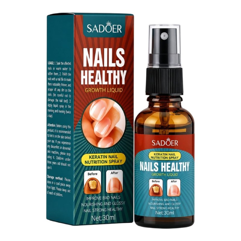 ESPRAY PARA CRECIMIENTO Y NUTRICION DE UÑAS CON QUERATINA SADOER 30ML