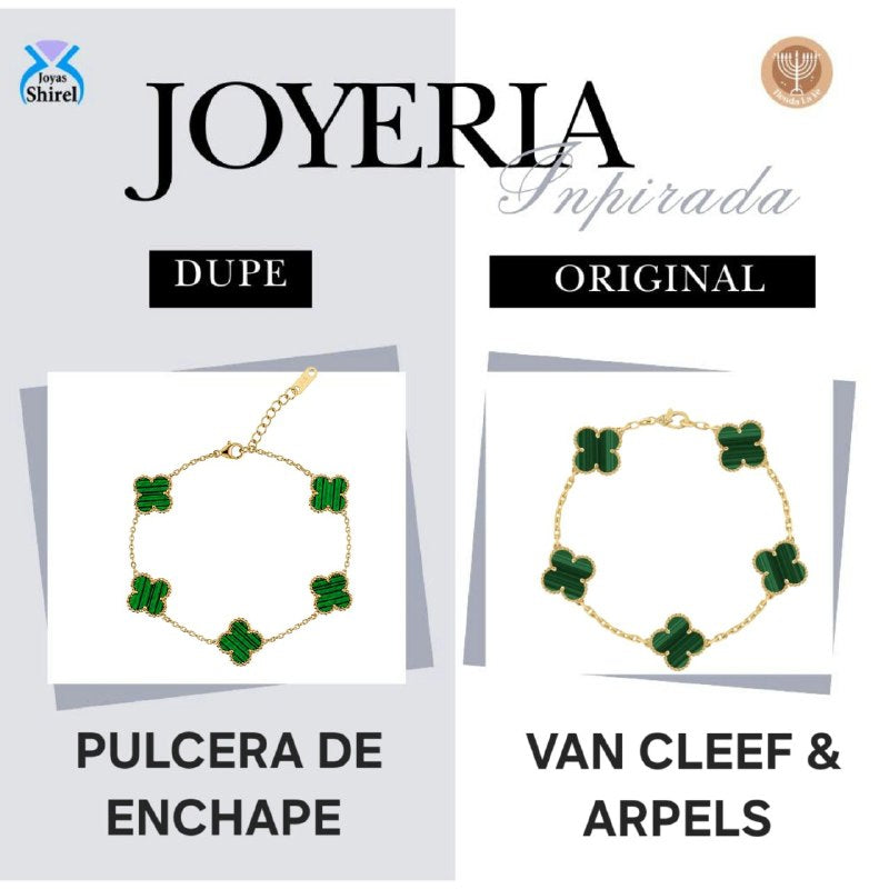 PULSERA DE ENCHAPE PARA DAMA CON DISEÑO DE FLOR 19CM