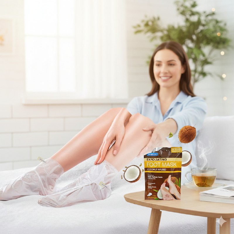 MASCARILLA PARA PIES HIDRATANTE CON EXTRACTO DE COCO XTRACARE 1 PAR