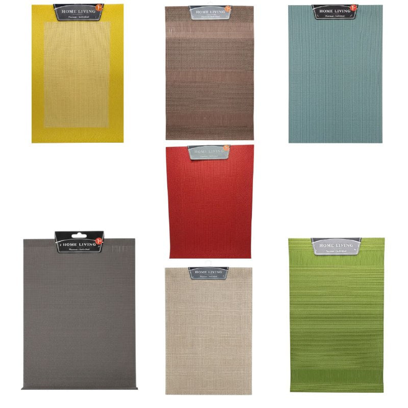 MANTELES INDIVIDUALES RECTANGULARES PARA COMEDOR DE COCINA ELEGANTE HOME LIVING 30X42CM