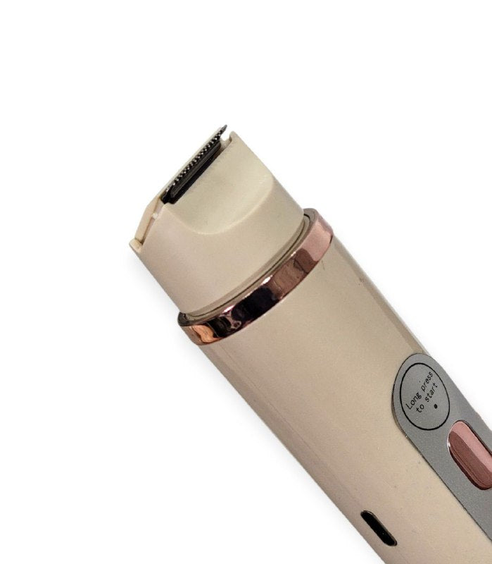 MAQUINA DEPILADORA DOBLE CABEZAL, HOJA DE CABEZAL REDONDO PARA AFEITAR LA RAIZ DEL CABELLO, USO HUMEDO O SECO, LAVABLE, RESISTENTE AL AGUA DOUBLE HEADED HAIR REMOVER