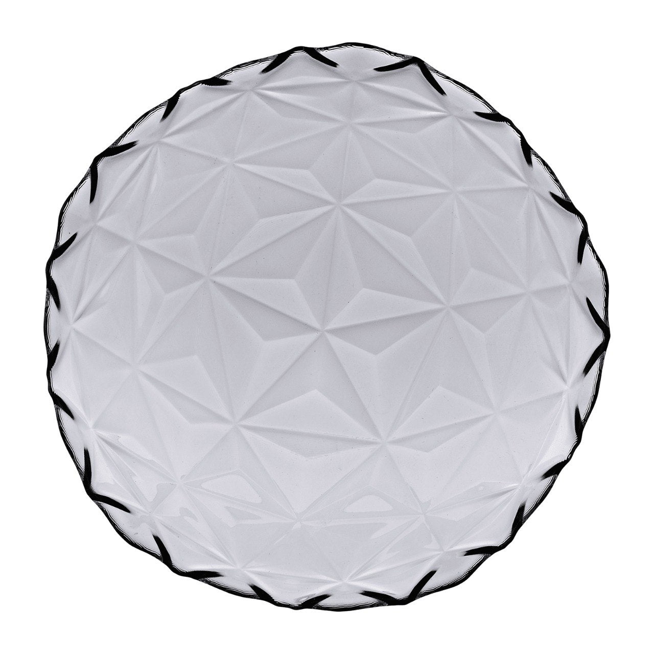 PLATO DE CARGA PARA POSTRE CON RELIEVE CIRCULAR 20CM