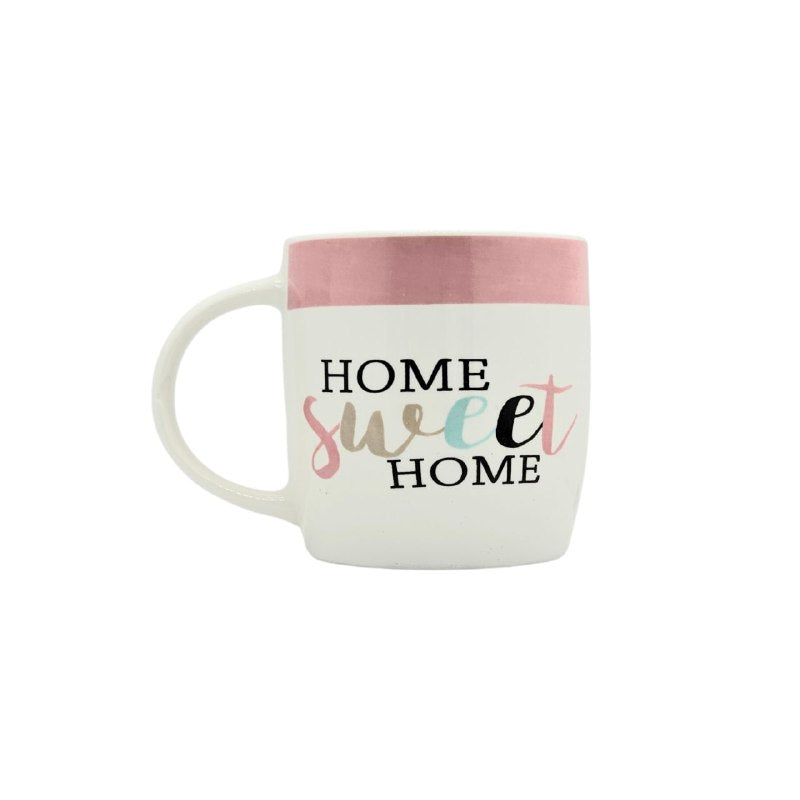 TAZAS DE CERAMICA DE ALTA RESISTENCIA CON ACABADO BRILLANTE Y DISEÑO ERGONOMICO 330ML, 9 ESTILOS
