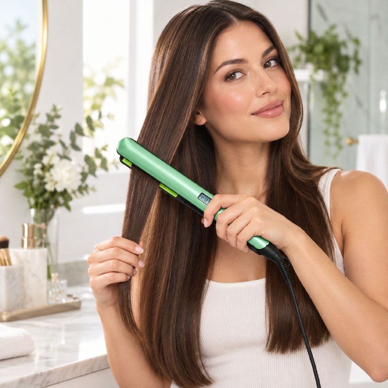 SET DE PLANCHA ALISADORA Y RIZADOR PARA CABELLO CON AGUACATE Y MACADAMIA TOXIIK
