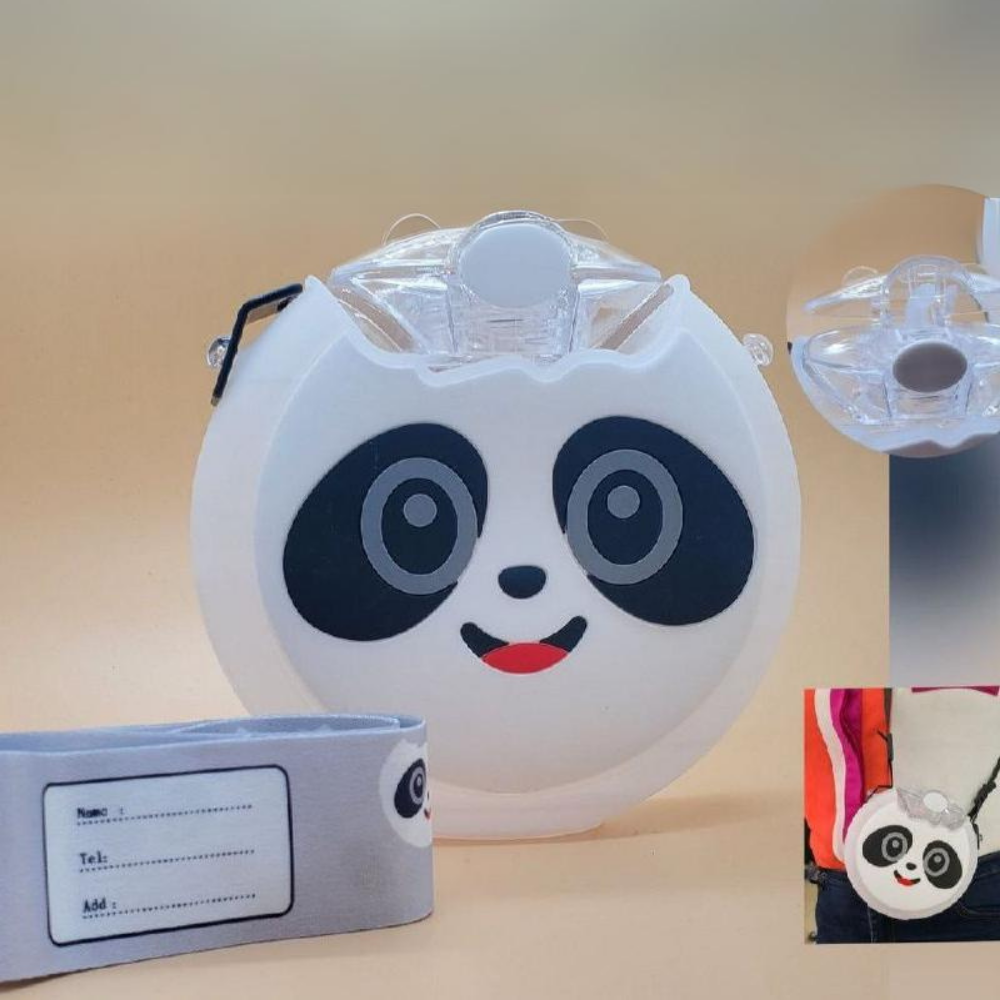 BOTE JUVENIL PORTATIL EN FORMA DE PANDA 380ML