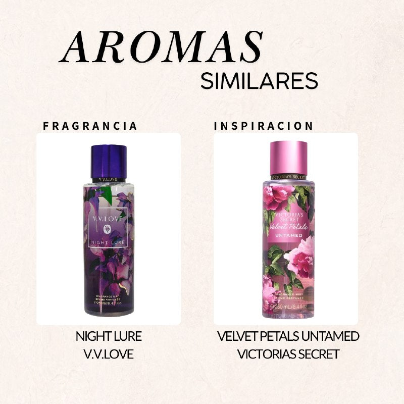 SPLASH VV LOVE NIGHT LURE 250ML (M) (AROMA SIMILAR VICTORIAS SECRET SPLASH VELVET PETALS UNTAMED)