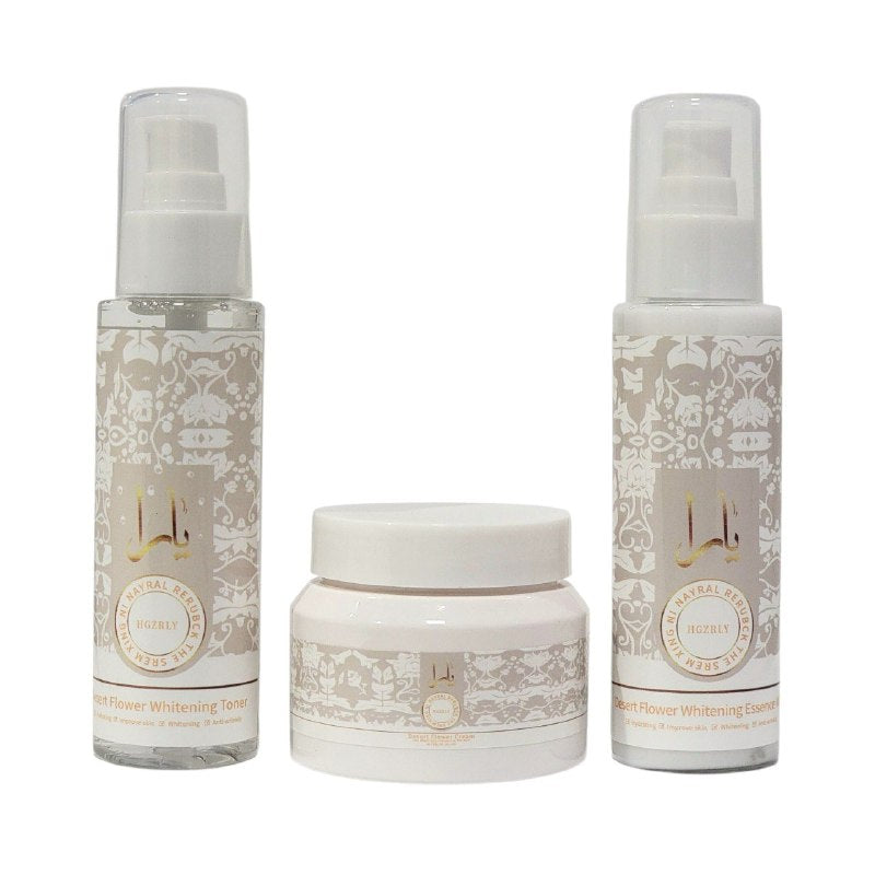 SET FACIAL TRIPLE DE HIDRATACION Y EFECTO ACLARANTE HGZRLY (AROMA SIMILAR YARA MOI)