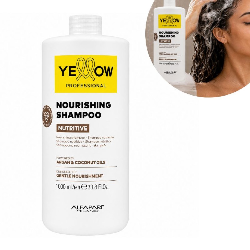 SHAMPOO NUTRITIVO E HIDRATANTE PARA CABELLO SECO Y OPACO CON ACEITE DE ARGAN ALFAPARF 1000ML