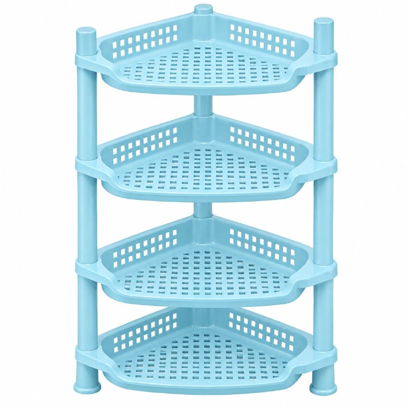 ESTANTE ESQUINERO ORGANIZADOR MULTIUSOS DE 4 NIVELES YA YI 28X20.5X46.5CM