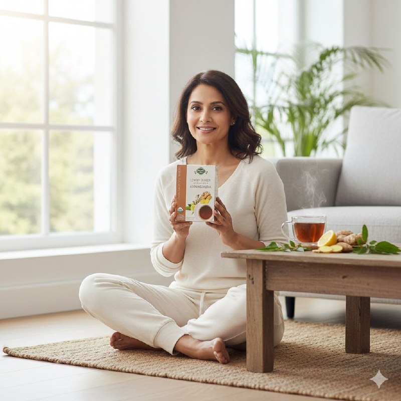 TE DE JENGIBRE Y LIMON Y ASHWAGANDHA, BENEFICIOS A LA RECUPERACION Y BIENESTAR GENERAL HERBAL CUP 16UND