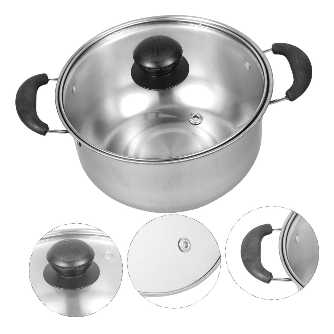 JUEGO DE OLLAS PROFESIONALES DE ACERO INOXIDABLE 5PCS MY HOME