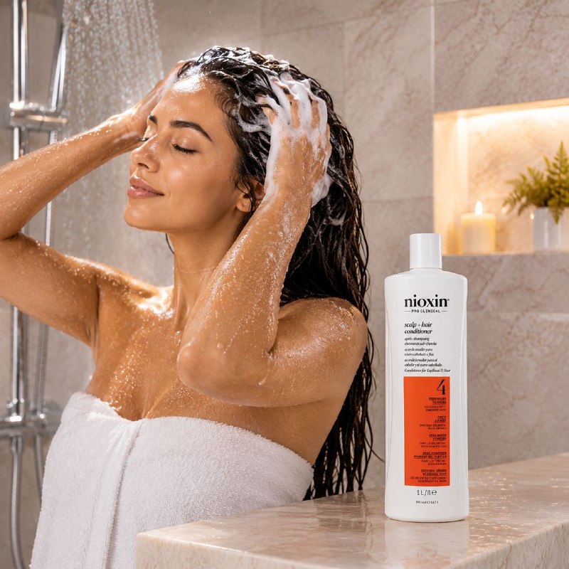 ACONDICIONADOR REVITALIZANTE, DENSIFICADOR E HIDRATANTE PARA CABELLO TEÑIDO NIOXIN 1000ML