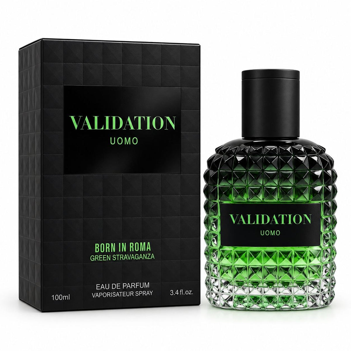 VALIDATION UOMO BORN IN ROMA STRAVAGANZA EDP 100ML (H) (AROMA SIMILAR A VALENTINO UOMO BORN IN ROMA GREEN STRAVAGANZA)