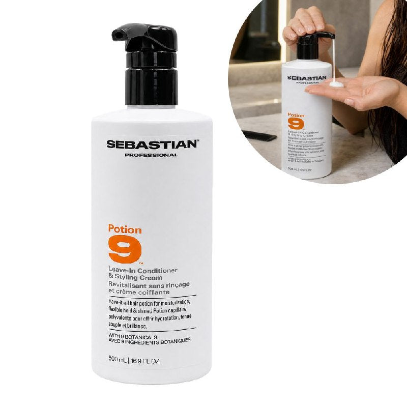 ACONDICIONADOR SIN EJUAGUE Y CREMA PARA PEINAR CON 9 EXTRACTOS BOTANICOS HIDRATANES SEBASTIAN PROFESSIONAL 500ML
