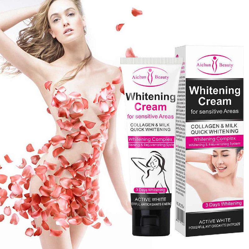 CREMA CORPORAL BLANQUEADORA NATURAL PARA LAS AXILAS POST-DEPILATORIO AICHUN BEAUTY 50ML