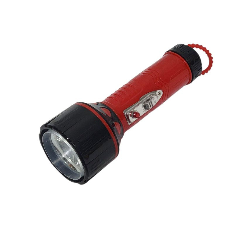 LUZ LED LINTERNA FOCO PORTATIL DE MANO PLASTICO 4 COLORES TIGER WORLD