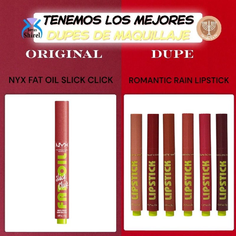 BRILLO LABIAL EN LAPIZ MATTE ROMANTIC RAIN (DUPE DE NYX)
