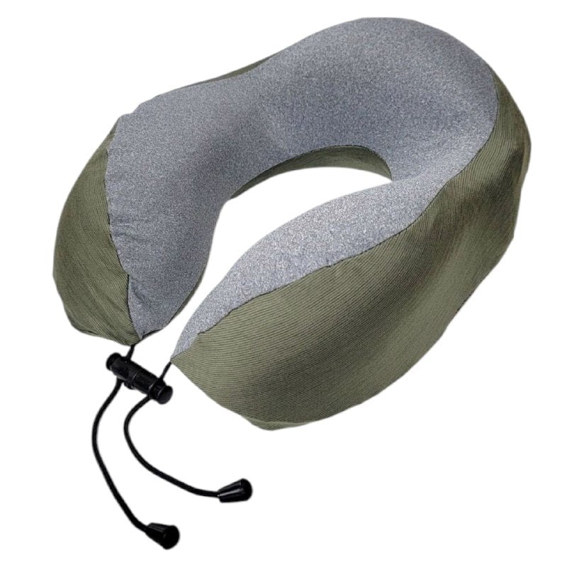 COLLARIN FOAM ALMOHADA PARA CUELLO EN FORMA DE U DE ESPUMA VISCOELASTICA CON FUNDA LAVABLE, CIERRE PARA CUELLO PARA VIAJES O DORMIR 4 COLORES 27X27CM