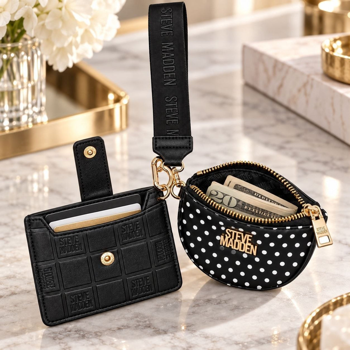 SET DE MONEDEROS ORIGINAL STEVE MADDEN PARA DAMA