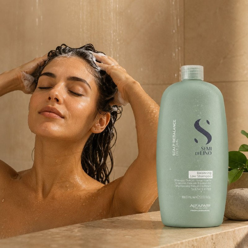 SHAMPOO PURIFICANTE LIMPIADOR PARA CABELLO GRASO SIN SULFATOS ALFAPAFT 1000ML