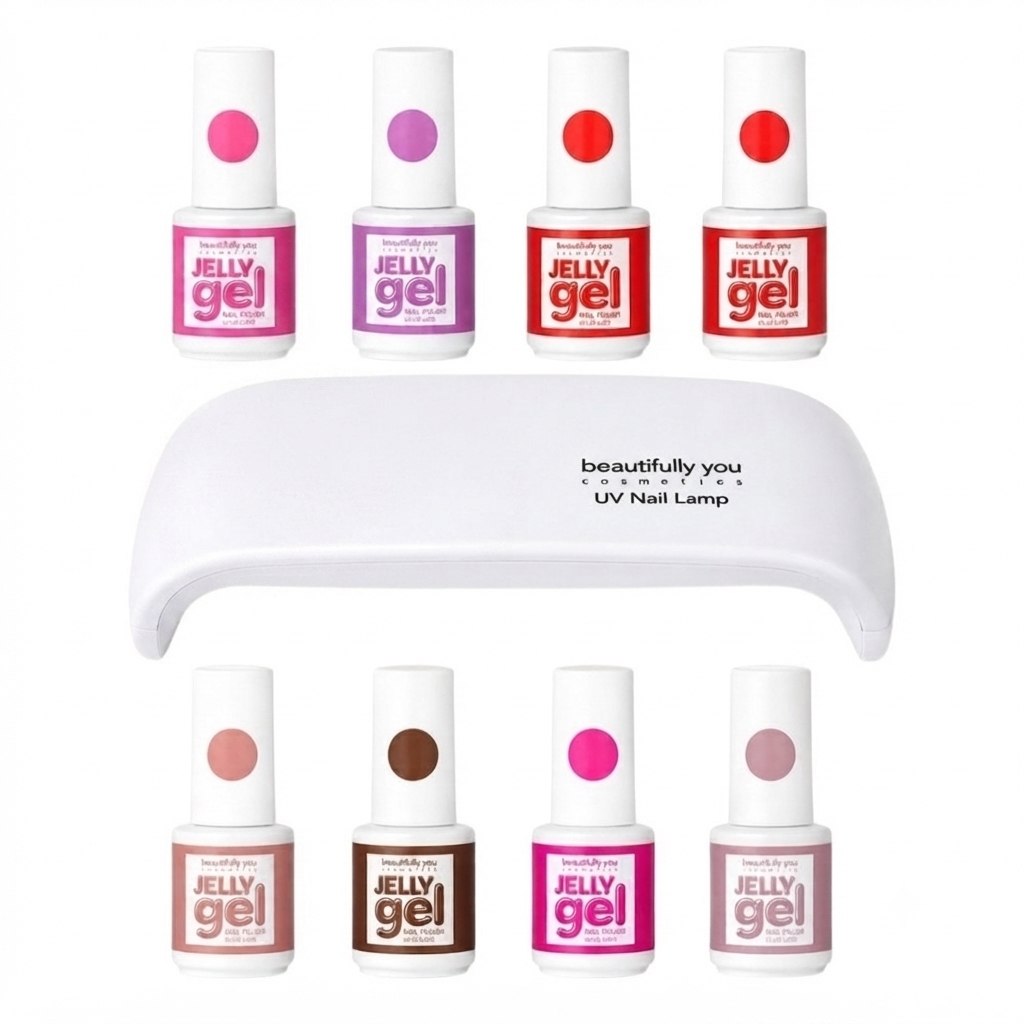 KIT DE UÑAS PERMANENTES CON LAMPARA CON TECNOLOGIA UV LED USB BEAUTIFULLY AMAZING