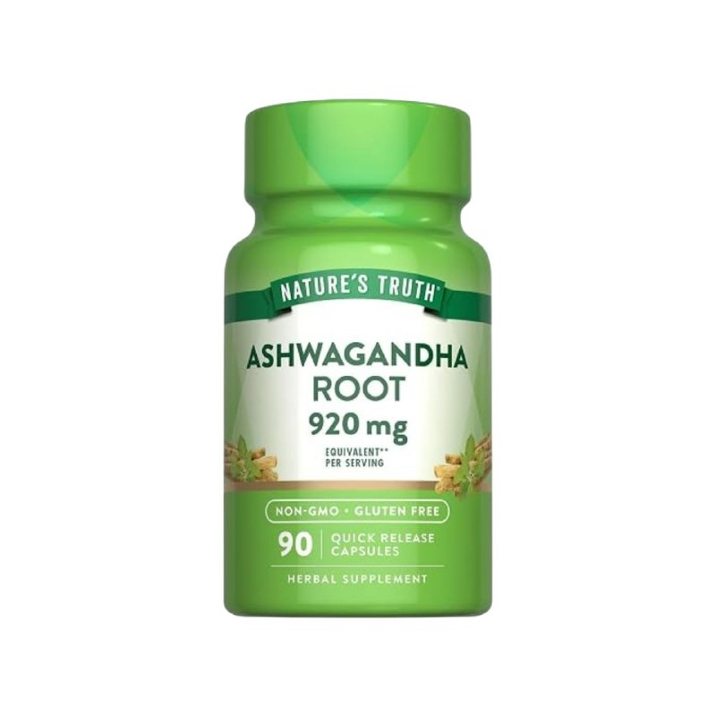 VITAMINAS EN CAPSULAS DE ASHWAGANDHA 300MG, SIN GLUTEN Y OMG, DAN FUERA ADICIONAL, LIBERACION RAPIDA, SUPLEMENTO ALIMENTARIO NATURE S TRUTH 90UND