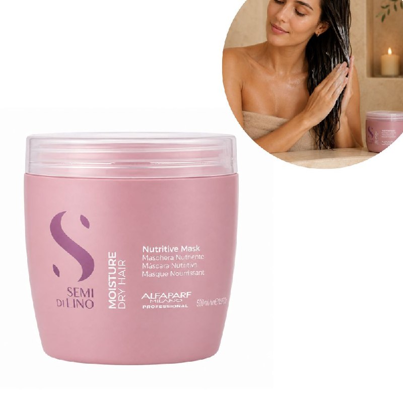 MASCARILLA PARA EL CABELLO NUTRITIVA E HIDRATANTE INTENSIVA PARA CABELLO SECO ALFAPARF 500ML