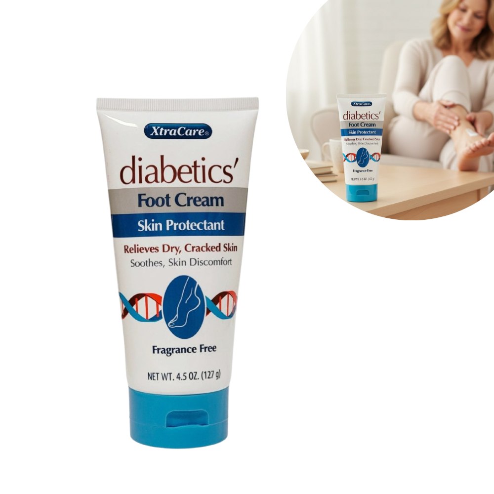 CREMA CORPORAL PARA PIES QUE ALIVIAN LA PIEL SECA Y AGRIETADAS DE LOS PIES DIABETICOS XTRACARE 127G