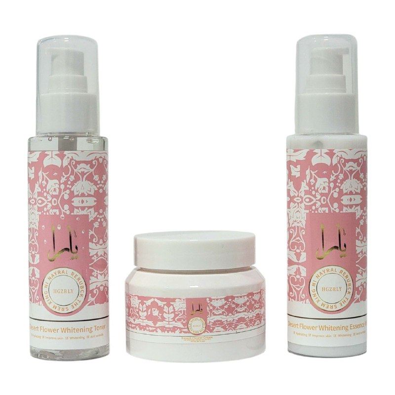 SET DE CUIDADO FACIAL TRIPLE HIDRATACION, ANTIARRUGAS Y EFECTO ACLARANTE HGZRLY (AROMA SIMILAR LATTAFA YARA)