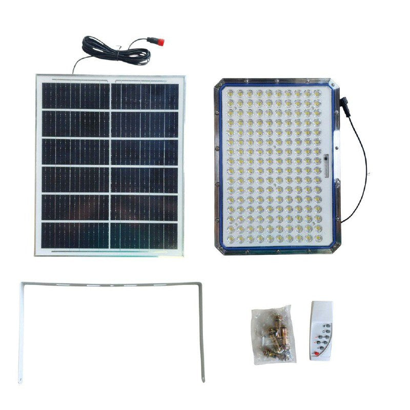 LUZ LED, LAMPARA SOLAR REFLECTOR SOLAR LED DE ALTA POTENCIA CON PANEL SOLAR Y BATERIA PARA ILUMINACION EXTERIOR 5000W JORRAN SOLAR FLOOD LAMP