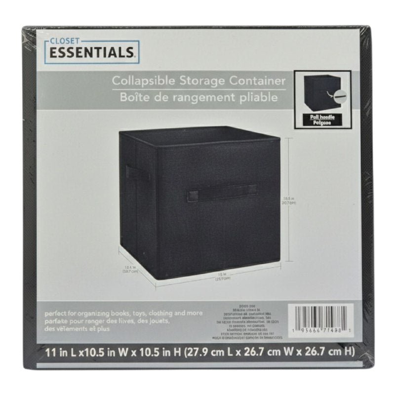 ORGANIZADOR CAJA DE ALMACENAMIENTO PLEGABLE MULTIUSO CLOSET ESSENTIALS 27X26X26CM