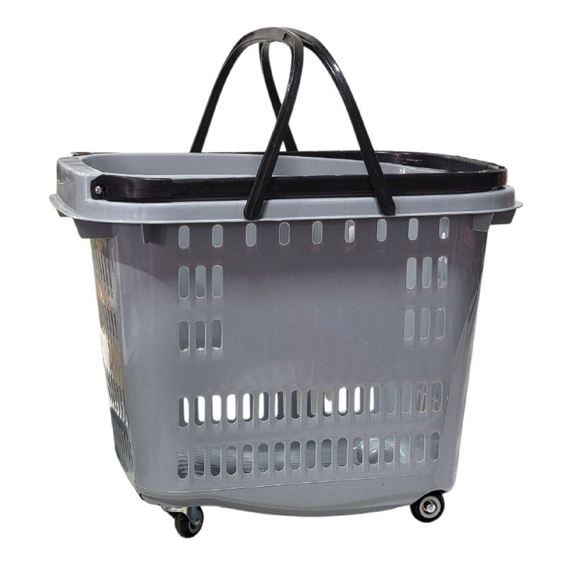 CANASTA ORGANIZADORA, CESTA PORTATIL CON RUEDAS DE MERCADO PARA LLEVAR TODO TIPO DE ARTICULOS, PRACTICA Y FACIL DE TRANSPORTE, MULTIUSOS 40X41X30CM, 4 ESTILOS
