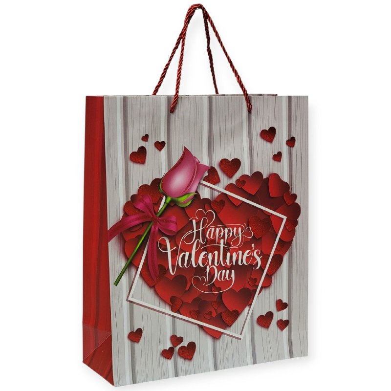 BOLSA DE REGALO GRANDE 30X12X41.5CMCM SAN VALENTIN