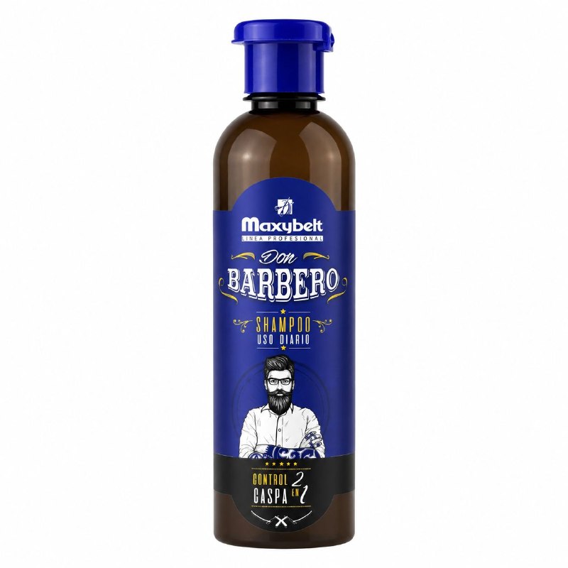 SHAMPOO 2 EN 1 ANTICASPA Y ACONDICIONADOR MAXYBELT PROFESSIONAL DON BARBERO 400ML 1 UND