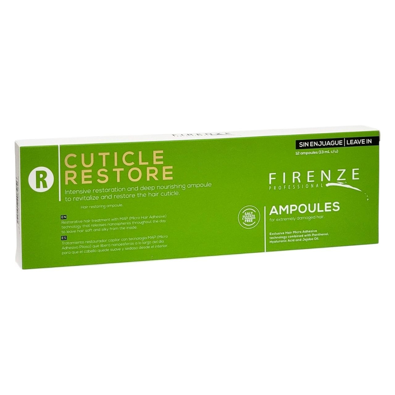 AMPOLLA CAPILAR CUTICLE RESTORE FIRENZE PROFESSIONAL 13ML