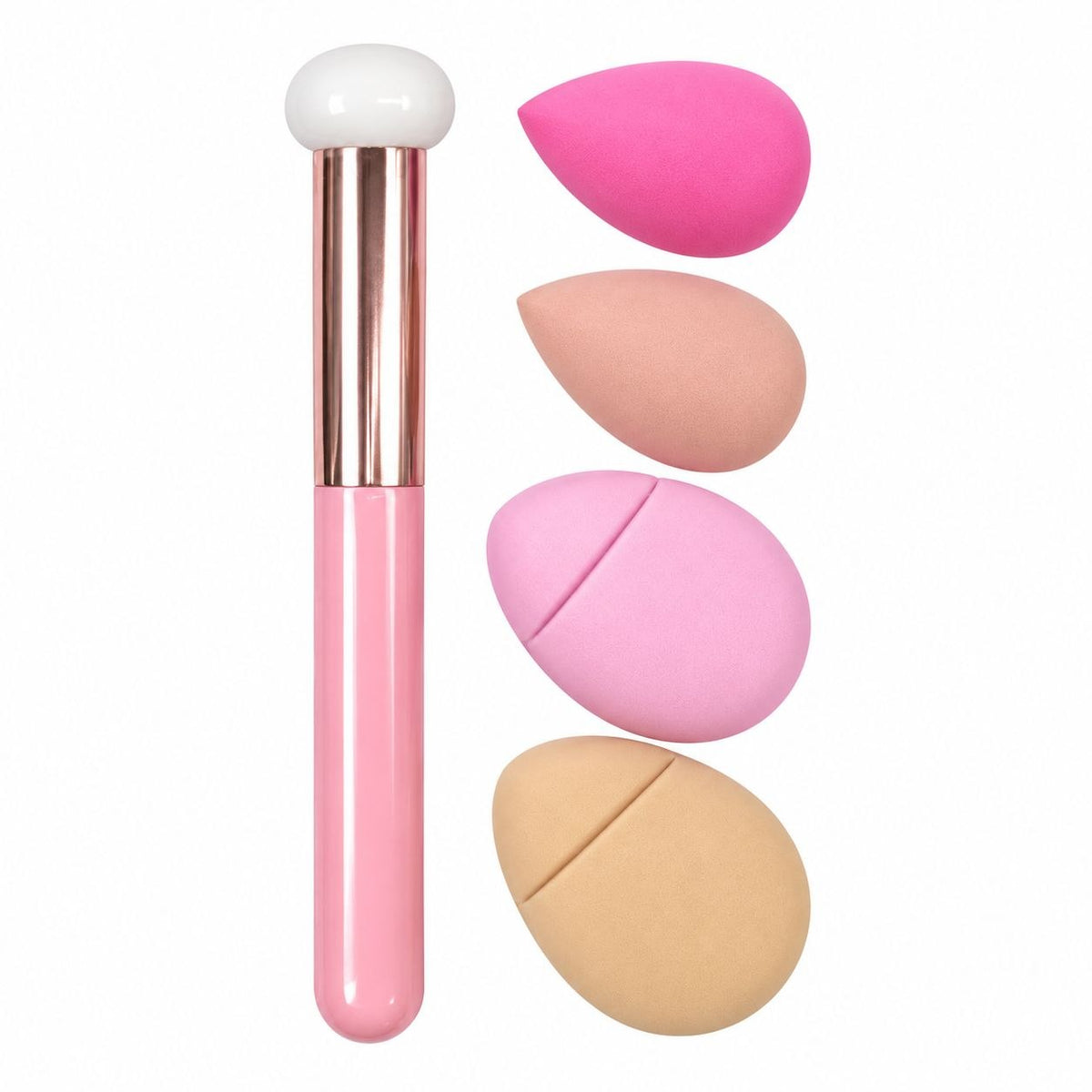 SET DE 5 ESPONJAS BORLAS PARA MAQUILLAJE Y CORRECTION SWEET BEAUTY