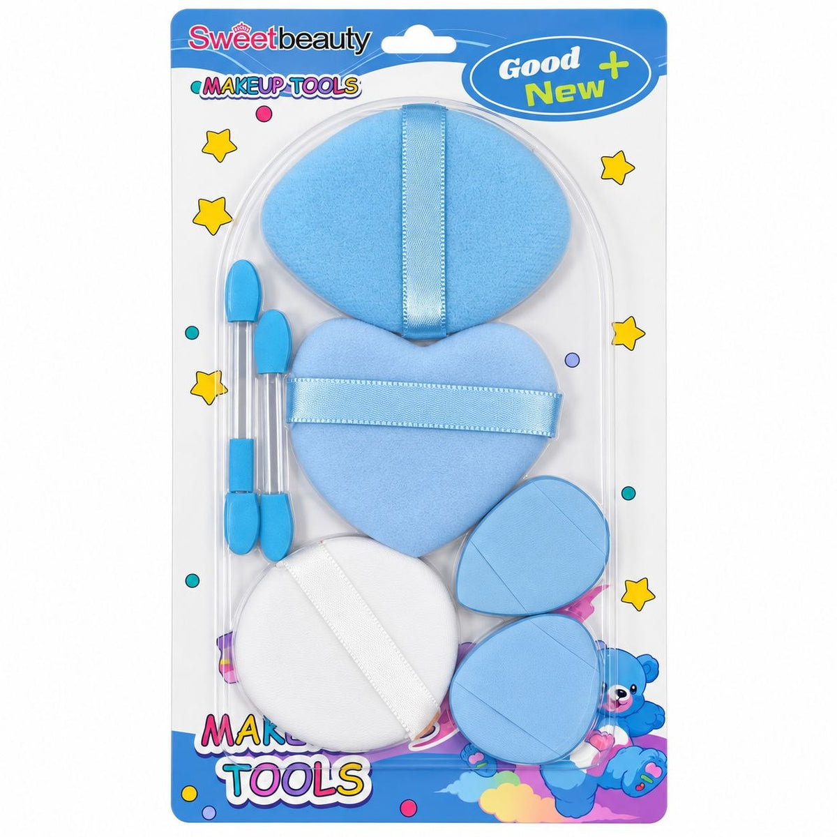 SET DE 8 ESPONJAS PARA MAQUILLAJE Y SOMBRAS SWEET BEAUTY