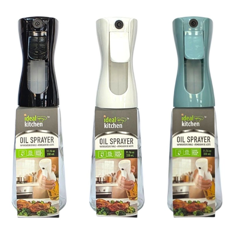 DISPENSADOR Y ATOMIZADOR DE ACEITE EN SPRAY IDEAL KITCHEN 330ML
