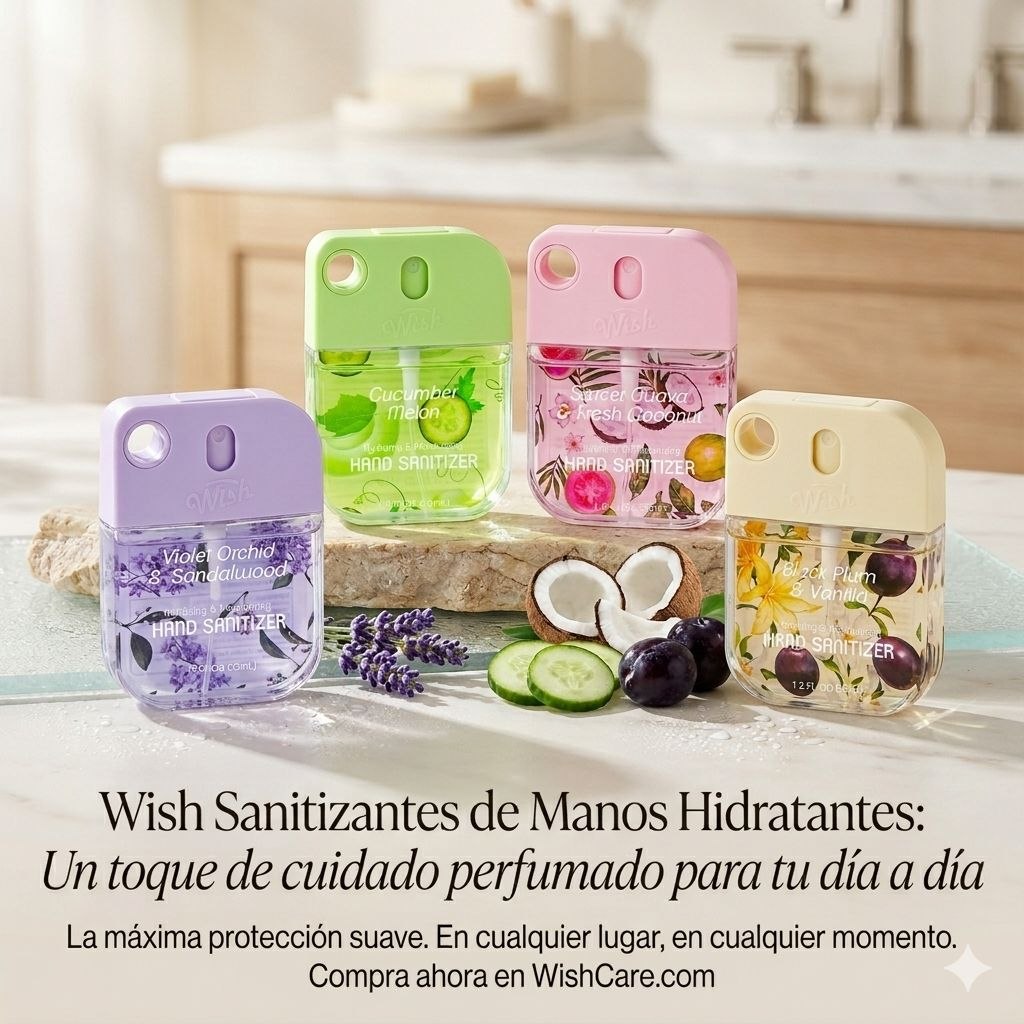 SPRAY DESINFECTANTE DE MANOS HIDRATANTE WISH 35ML