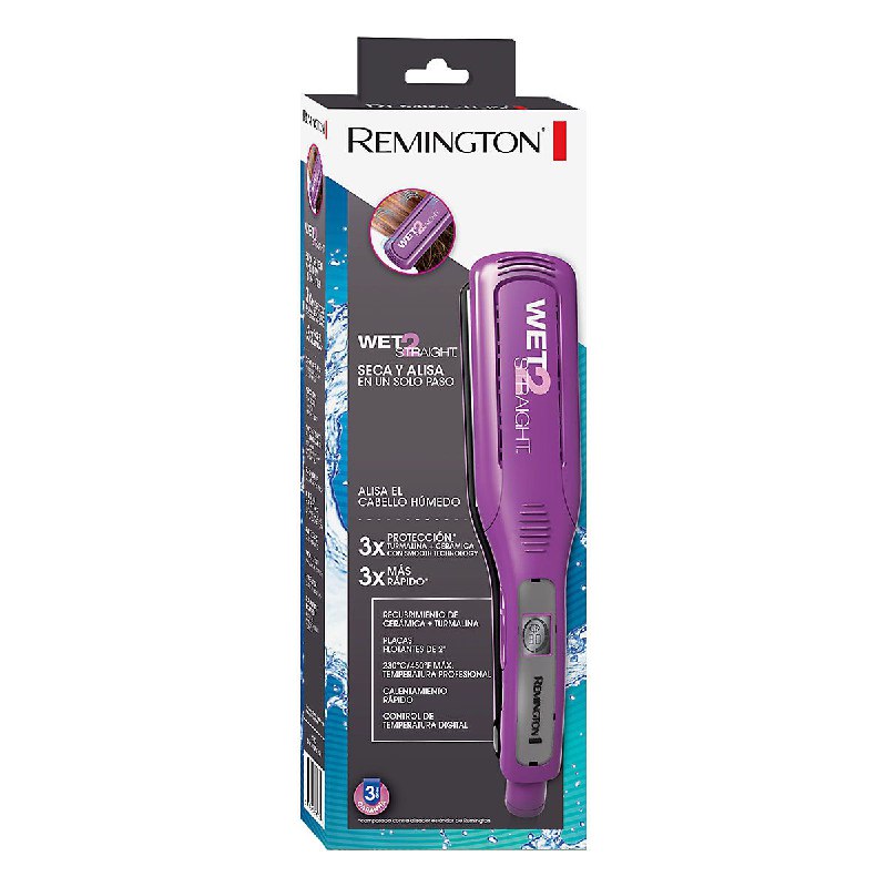 PLANCHA PARA EL CABELLO DE SECO A LISO WET2STRAIGHT REMINGTON