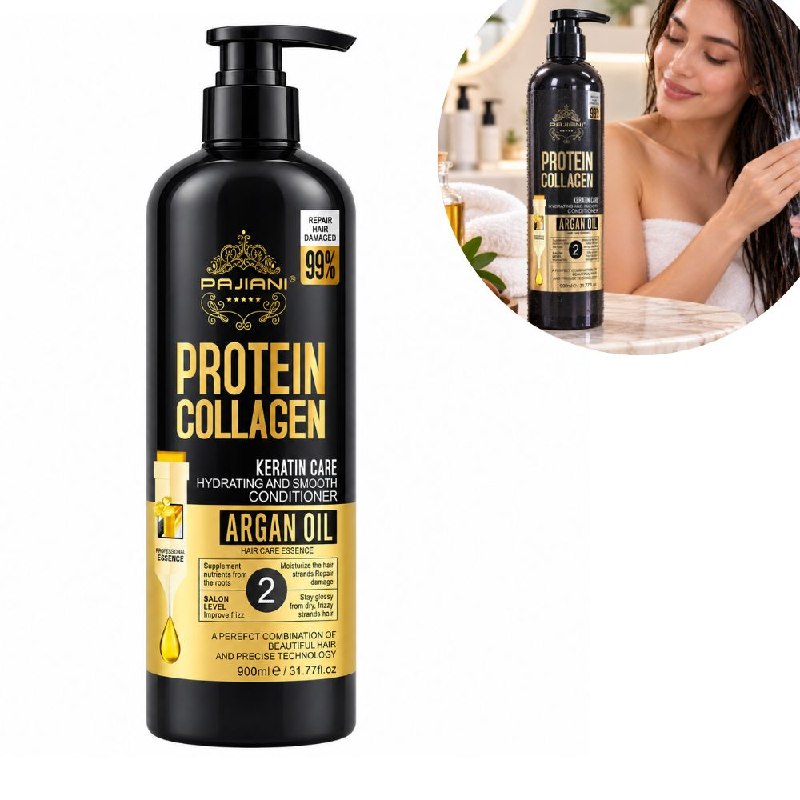 ACONDICIONADOR PAJIANI PROTEIN COLLAGEN KERATIN CARE Y ARGAN OIL 900ML
