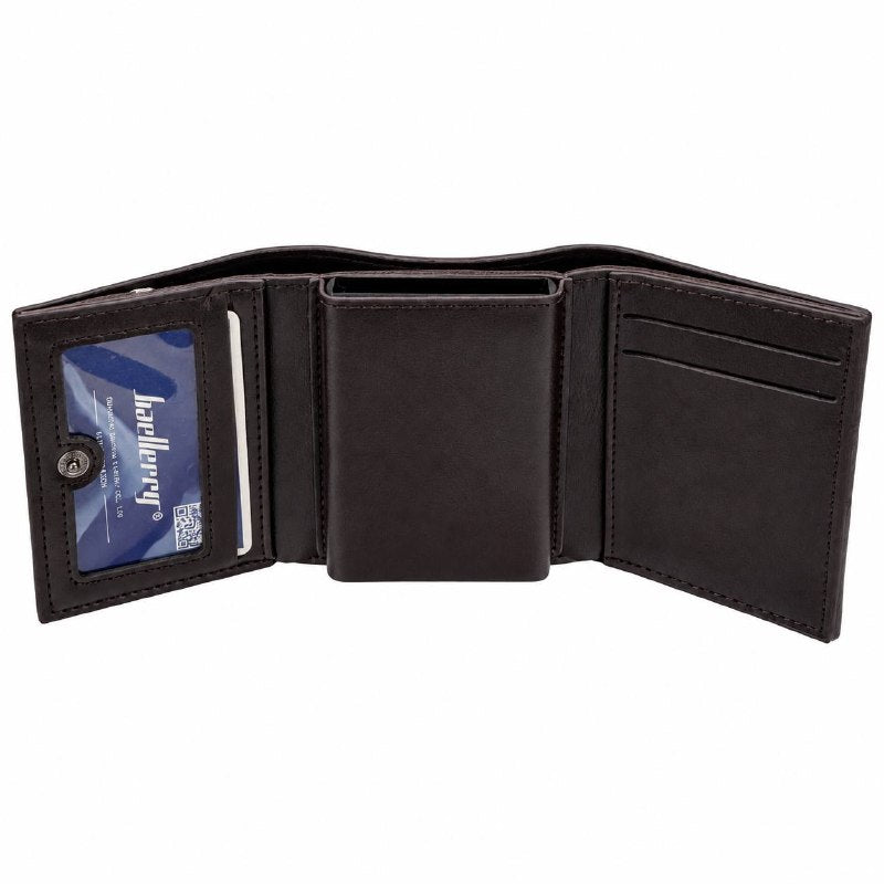 BILLETERA COMPACTA CON TARJETERO Y PROTECCION RFID BAELLERRY 9X8CM