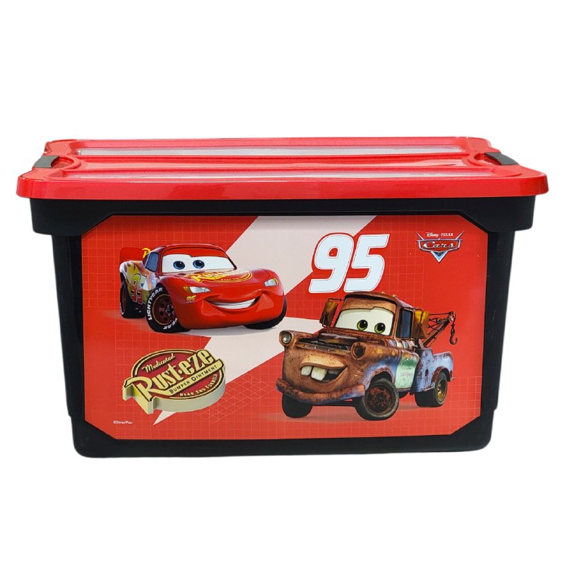 ORGANIZADOR CAJA DE ALMACENAMIENTO ORGANIZADORA PARA NIÑOS DE CARS 31X41X59CM