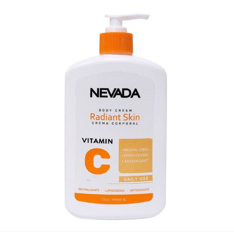 CREMA CORPORAL ILUMINADORA Y ANTIOXIDANTE CON VITAMINA C NEVADA 444ML