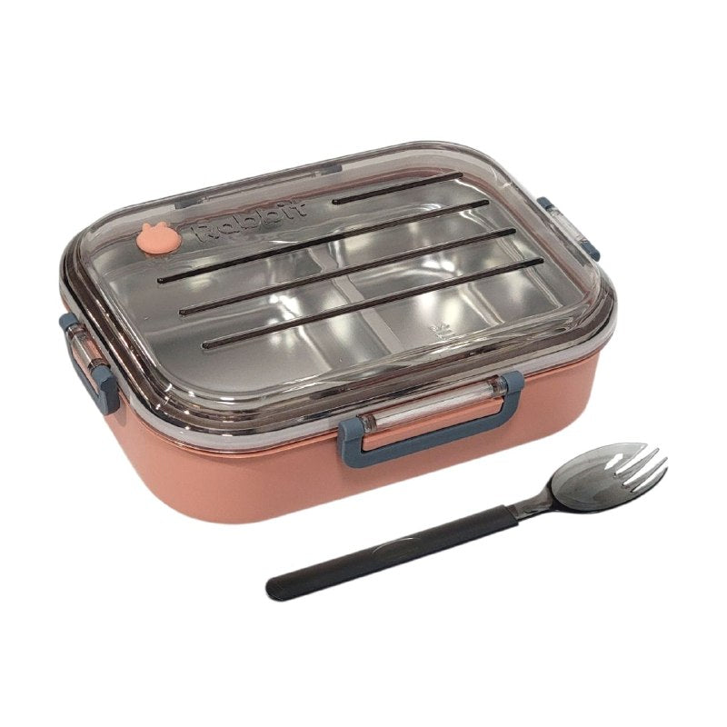 RECIPIENTE PANA PARA ALIMENTOS CON BANDEJA DE ACERO INOXIDABLE Y DOBLE CAPA LOTUS 20X15X6CM