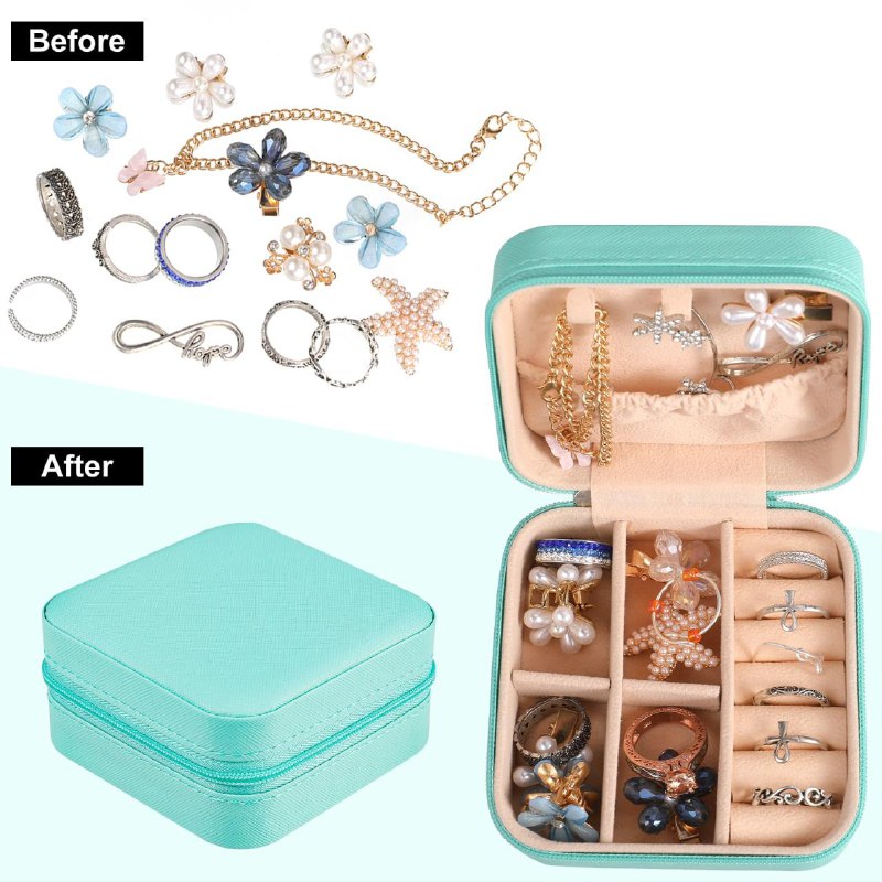 ORGANIZADOR DE JOYAS MINI PORTATIL 5X10X10CM