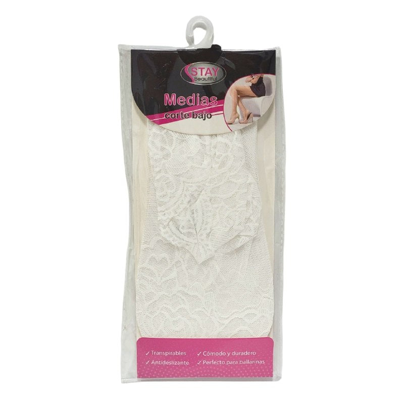 MEDIAS DE CORTE BAJO TRANSPIRABLES ANTIDESLIZANTES PARA MUJERES TALLA UNICA STAY BEAUTIFUL, 5 ESTILOS