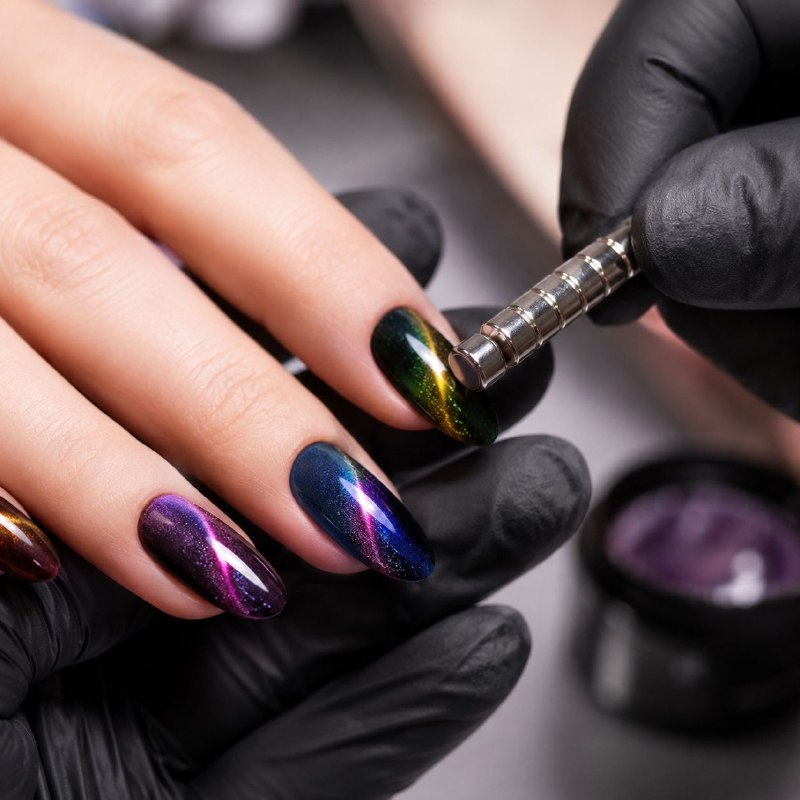 IMAN PARA EFECTO OJO DE GATO 10 EN 1 NAIL ART QUEENIGHT PROFESSIONAL